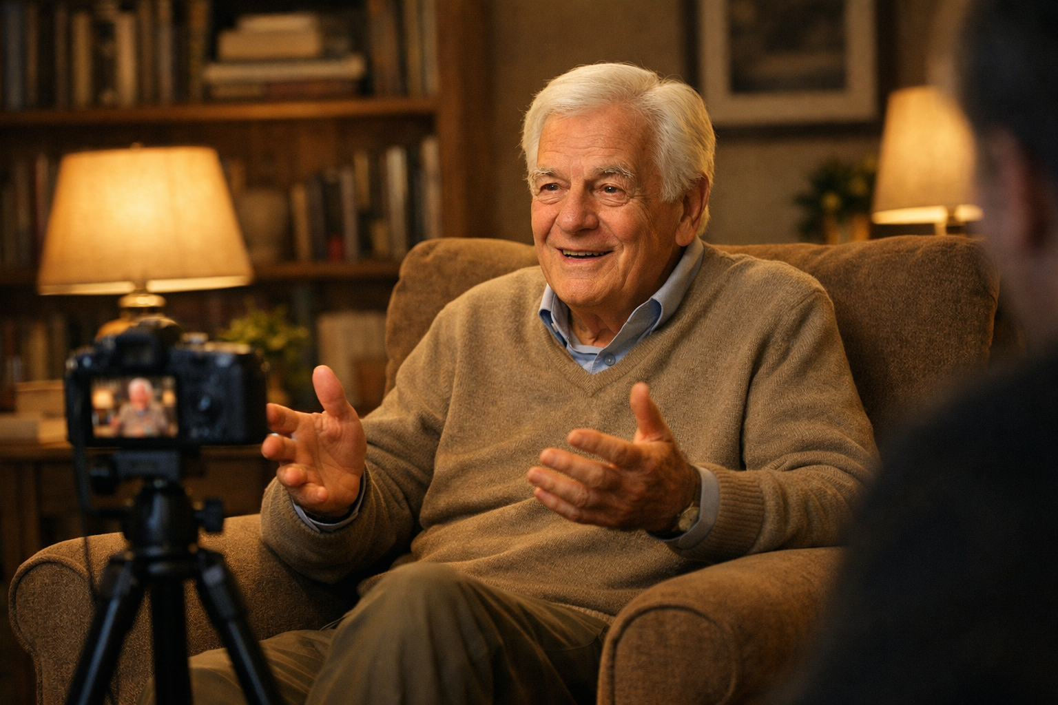 Life story recording session